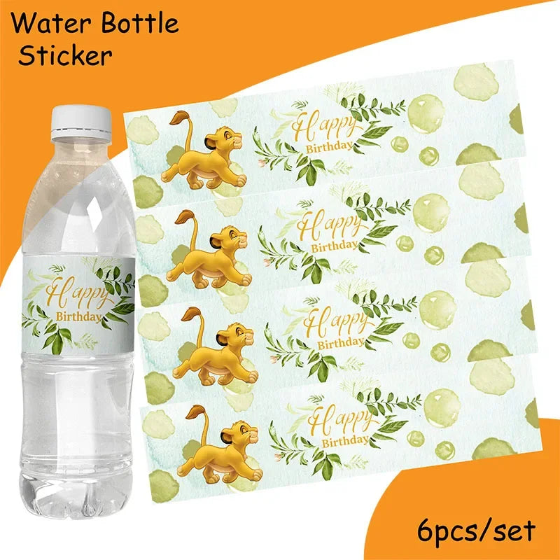 Disney Lion King Graduation Theme Decorations Lion King Backdrop Disposable Tableware Baby Shower Kids Party Supplies Gift