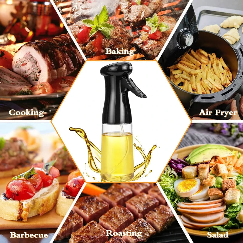 Oil Spray Bottle for Cooking Kitchen Olive Oil Sprayer for Camping BBQ Baking Vinegar Soy Sauce 200ml 300ml 500ml