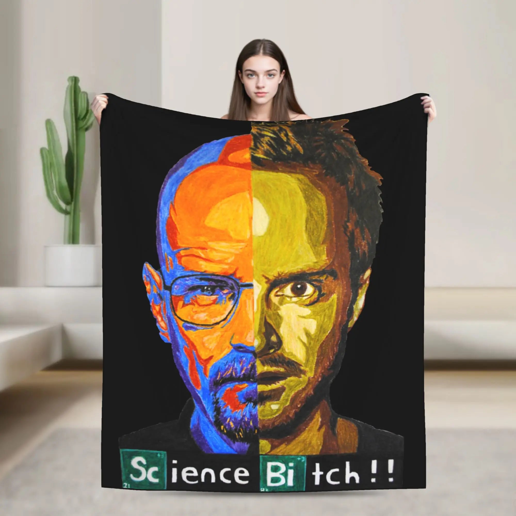 Breaking Bad Barrel Bee Blanket  Wool Novelty Soft Throw Blanket for Bed Sofa Autumn/Winter