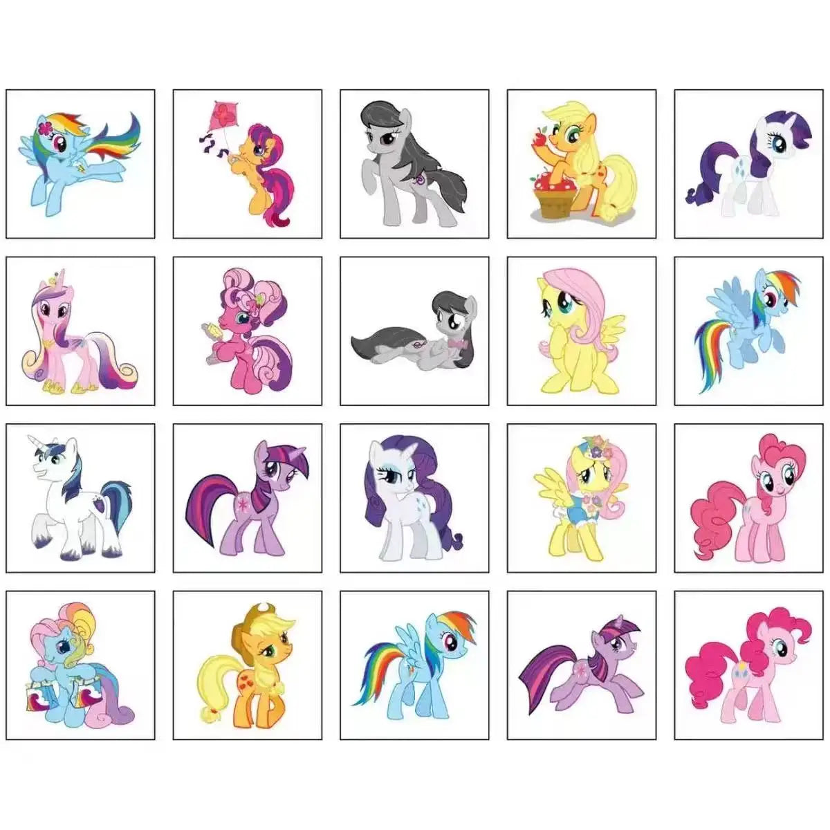 20pcs/set Cartoon Kpop Demon Hunters Temporary Tattoo Sticker Rumi Cute Waterproof Tattoo For Funny Party Gift