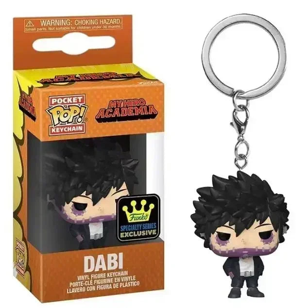 Funko POP Keychain My Hero Academia Himiko Toga Kurogiri Twice Hatsume Shigaraki Deku Bakugo Togata Dabi Midoriya Jiro Toys