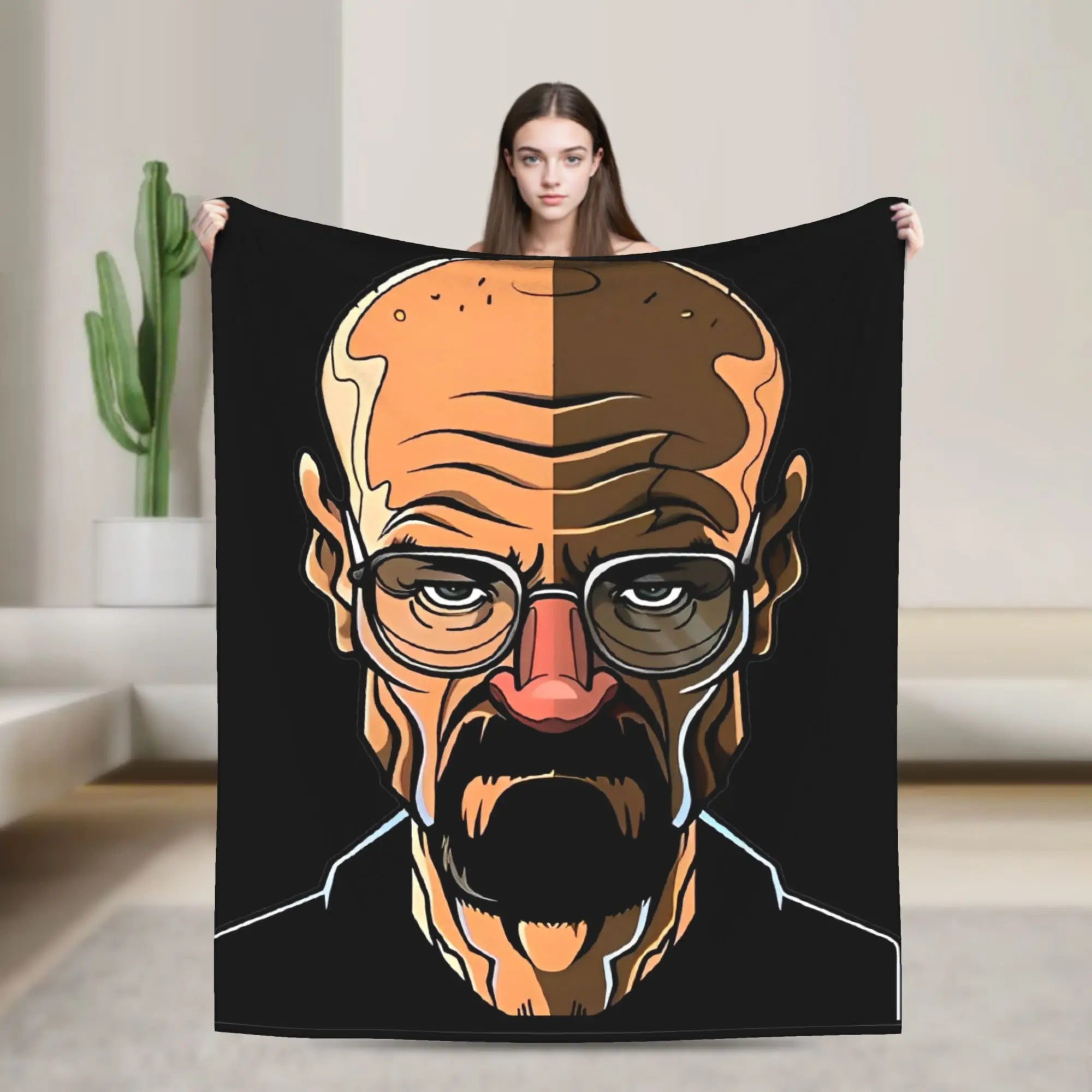 Breaking Bad Barrel Bee Blanket  Wool Novelty Soft Throw Blanket for Bed Sofa Autumn/Winter