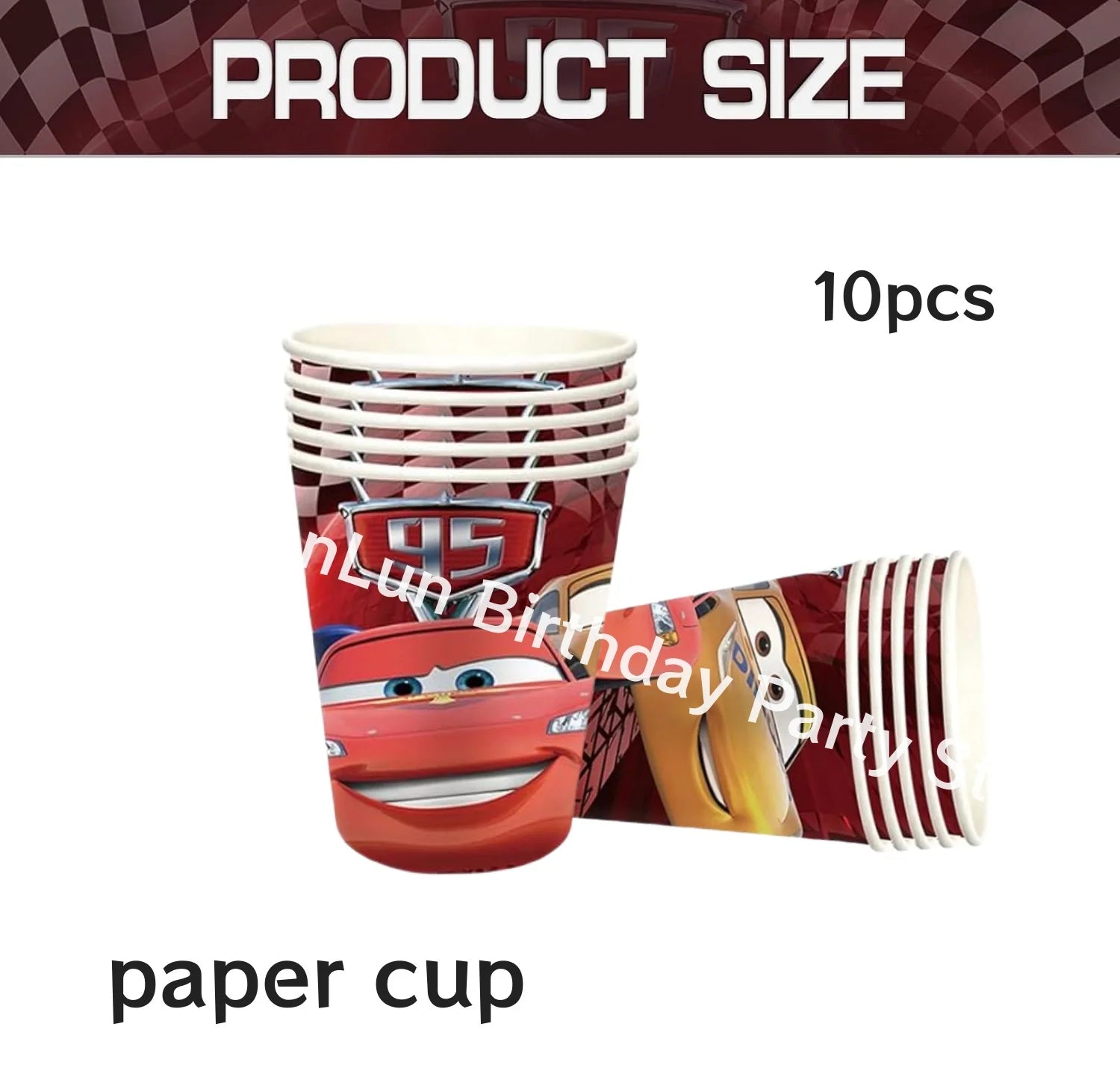 Disney Pixar Cars Birthday Supply Lightning McQueen Tableware Tablecloth Plate Cup Gift Bag Baby Shower disney cars party favors