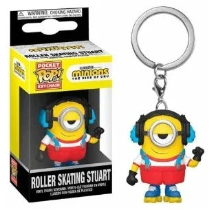 2024 NEW Funko Pop keychain Despicable Minions Me OTTO STUART KEVIN CARL Pajama Bob Agnes Pocket Pop Keychain Vinyl Figure Toys