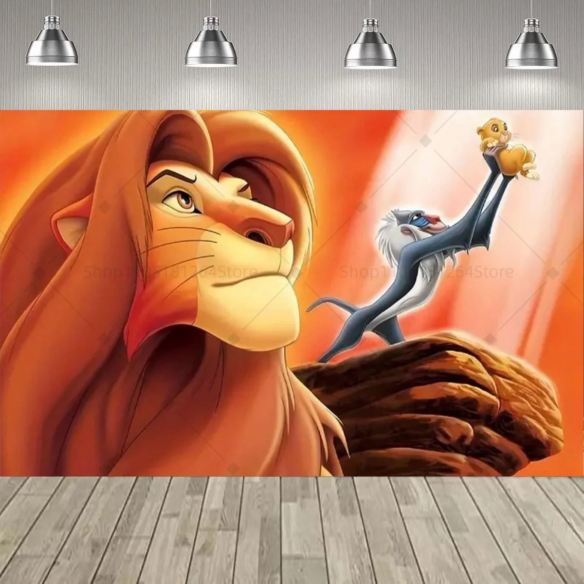 Disney Lion king Simba Party Decoration Backdrop Lion king Jungle Animals Birthday Party Supplies Decor Banner Baby Baptism Gift