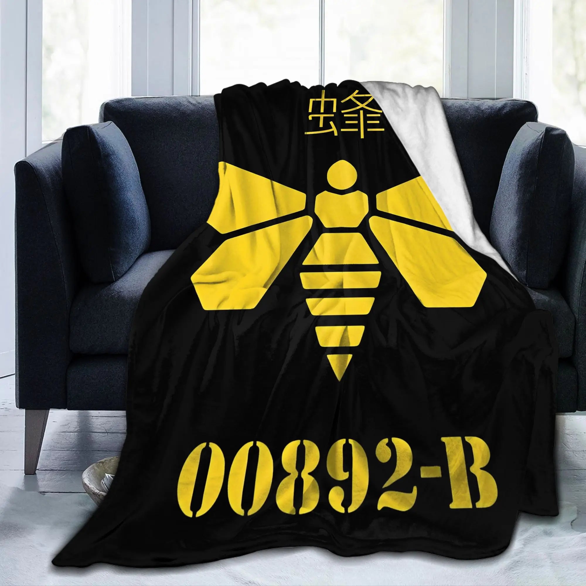 Breaking Bad Barrel Bee Blanket  Wool Novelty Soft Throw Blanket for Bed Sofa Autumn/Winter