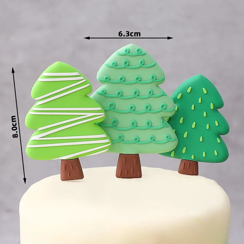 Cute Forest Animal Cake Topper Jungle Safari Birthday Decor Supplies Giraffe Elephant Lion Tiger Cake Decor For Kids 1 2 3 Years