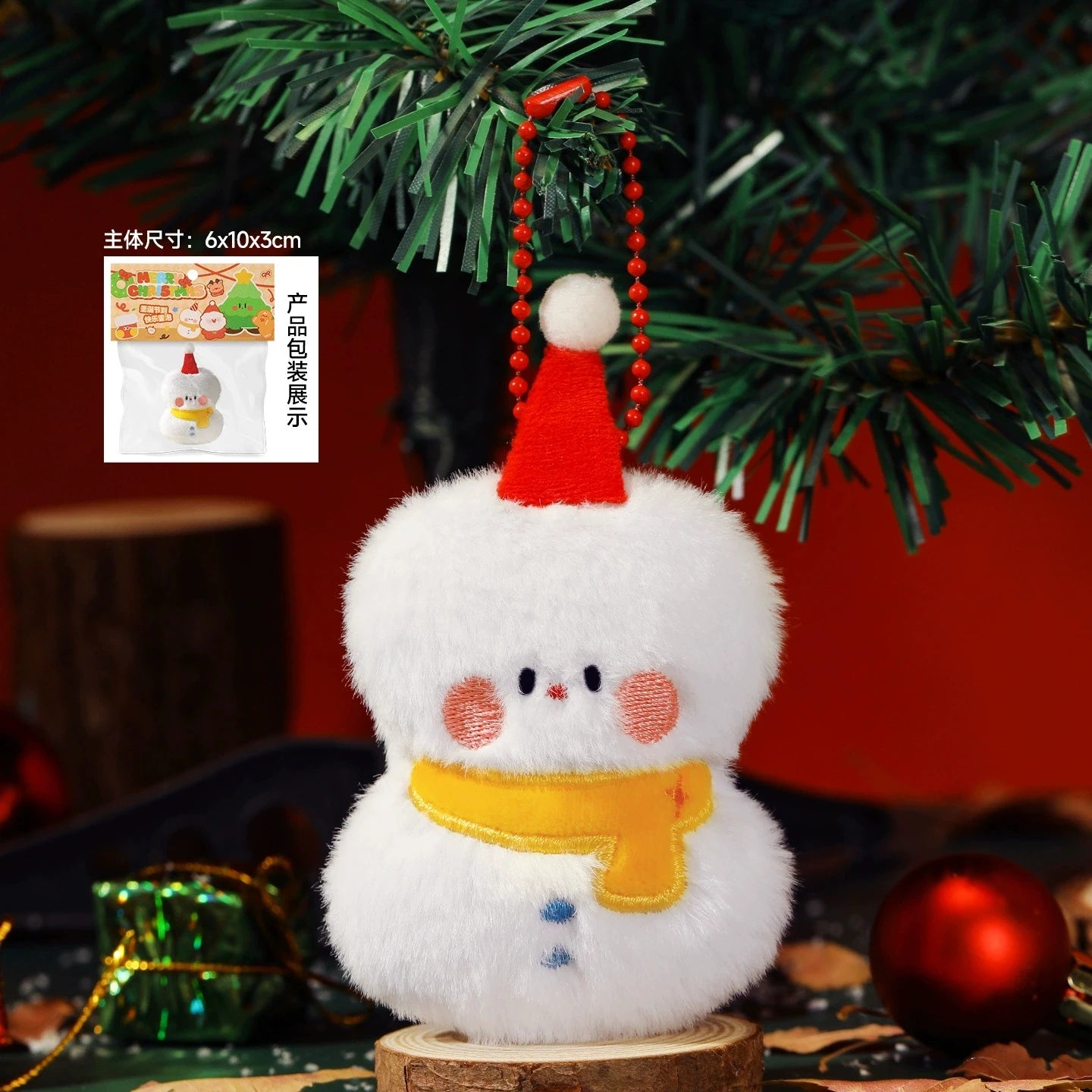 Christmas Decorations Snowman Santa Claus Gift Keychain Christmas Stockings Elk Christmas Tree Style Home Party Decoration Toys