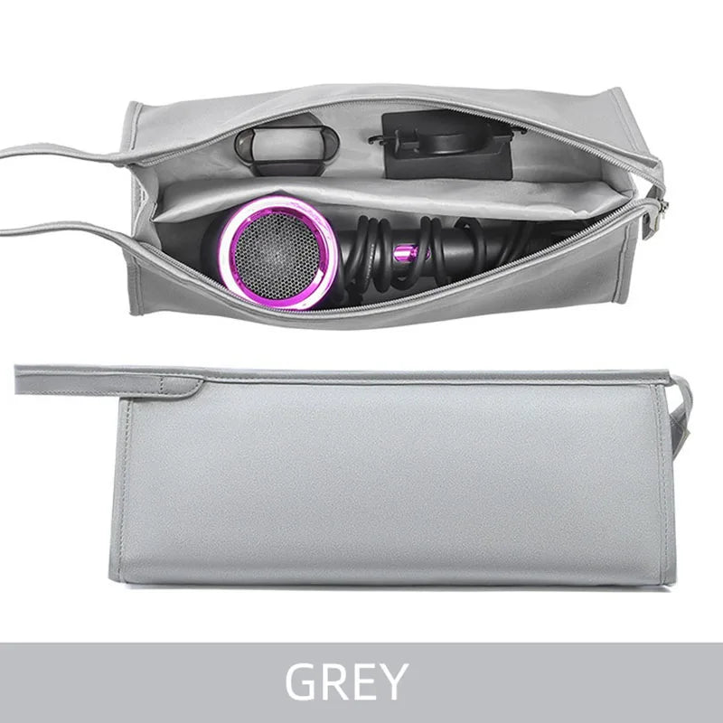 Waterproof PU Leather Travel Case for Dyson Airwrap Styler andSupersonic Hair Dryer- Portable Travel Storage Bag For Hair Tools
