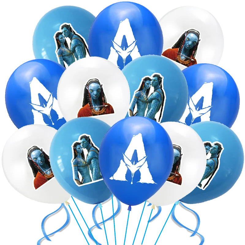 Customizable The Movie Avatar Balloon Birthday Party Decoration Banner Cake Topper Child Birthday Party Supplise Baby Shower