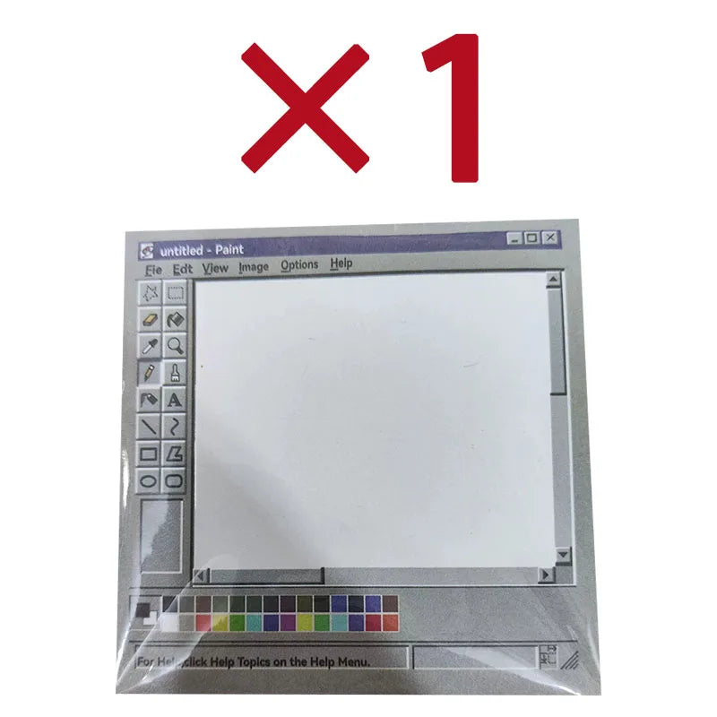 50-150 Sheets Vintage Computer Drawing Sticky Notes Ideal For office worker & student Use,Durable Adhesive Notes, Sticky Notes