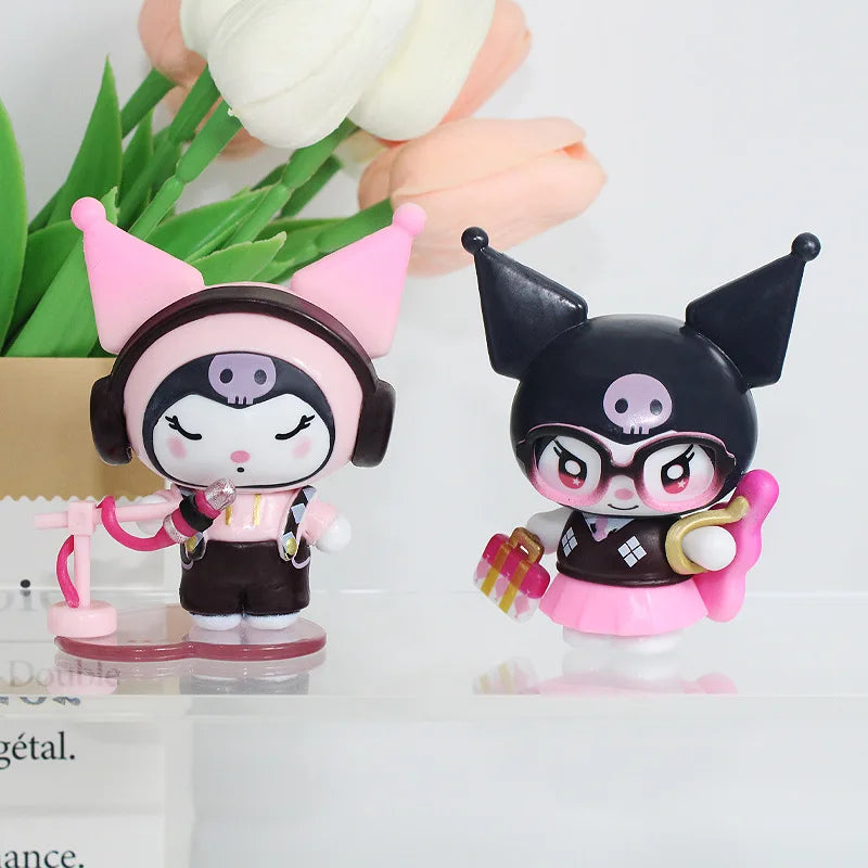 2026 New Sanrio Kuromi Sparkling Idol Series Blind Box Cute Coolomey Decoration Anime Idol Ornament Table Doll Toy Christmas Gif