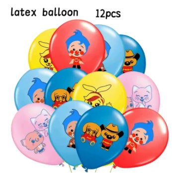 Circus Birthday Party Decor Set Clown Balloons Disposable Tableware Tablecloth Cup Kids Boy Party Supplies Baby Shower Gifts