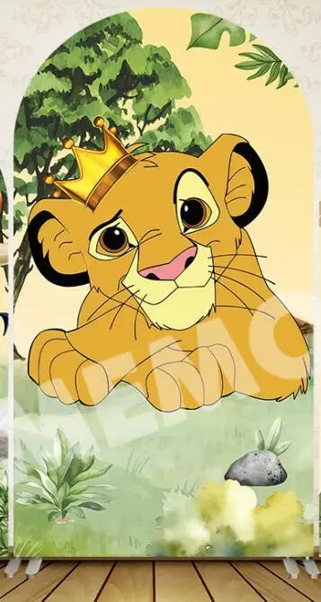 Disney Lion King Arch Covers Birthday Decorations Hakuna Matata theme Arch Wall Backdrop Banner Simba Baby Shower Background