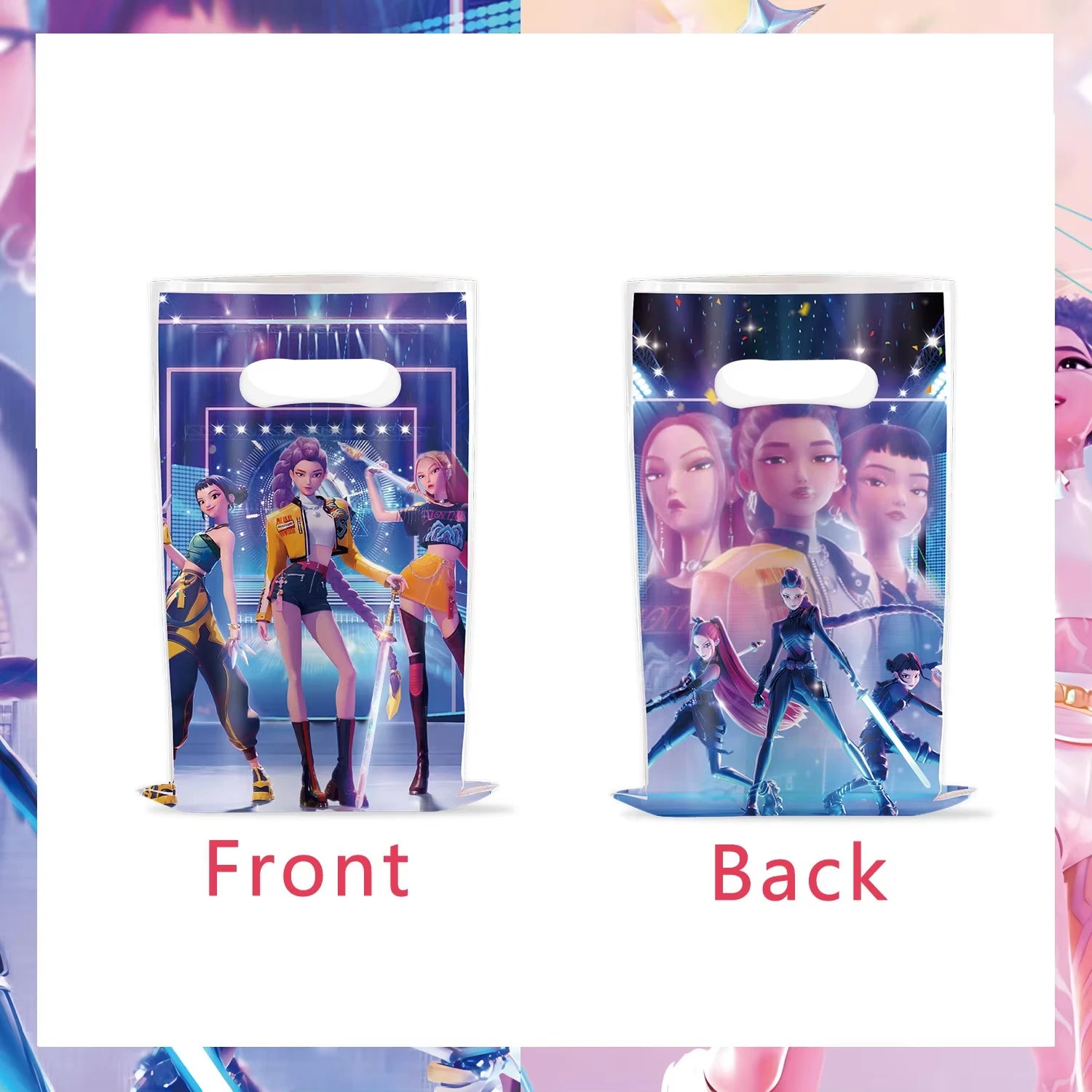 Demon Hunter Birthday Party Supplies Favors Kids Surprise Goody Bags Fillers Balloons Banner for Girls K-pop Anime Cosplay Party