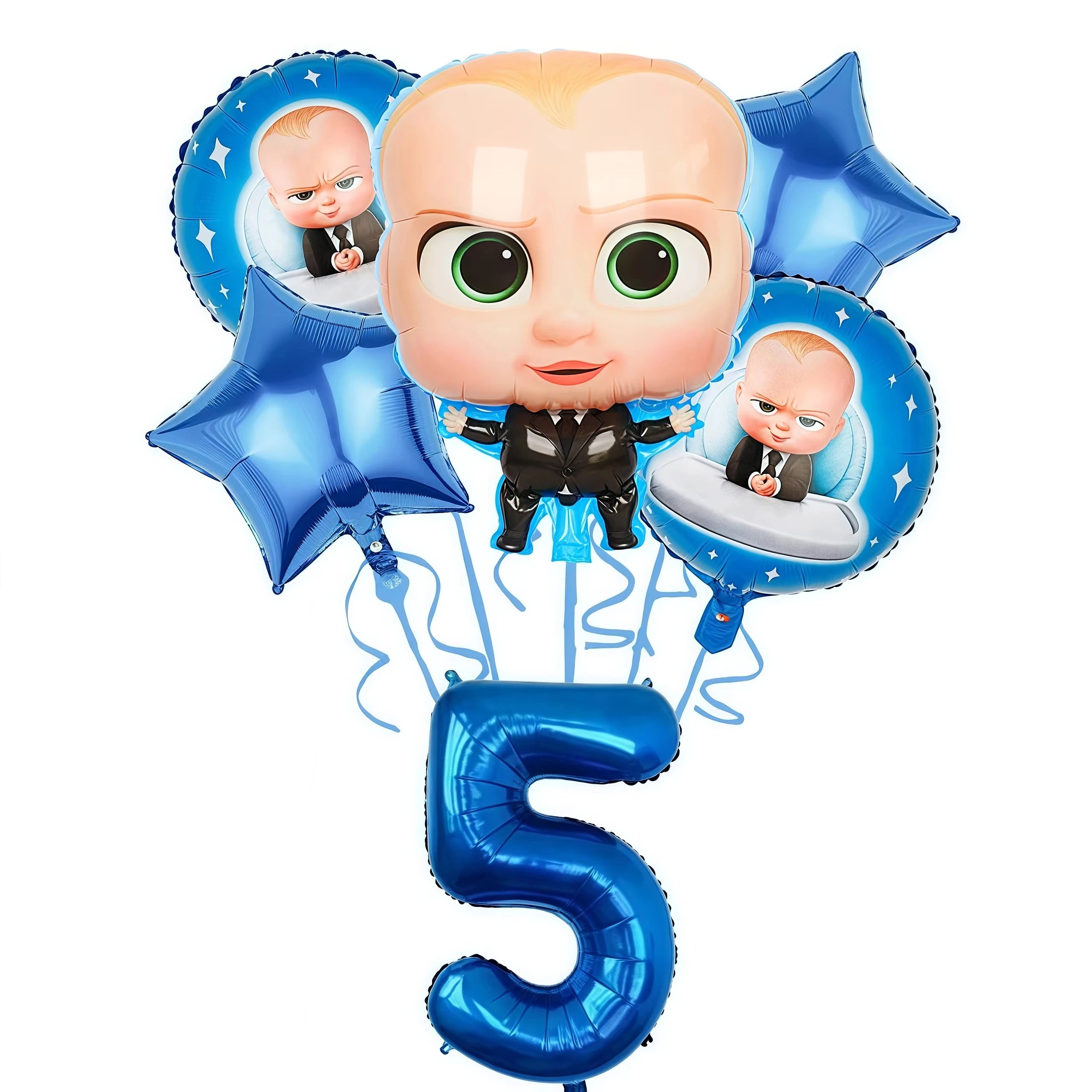 Cartoon Bossed Baby Theme Newborn 1st Birthday Party Decor Disposable Tableware Background Balloon Kid Baby Shower Supplies Gift
