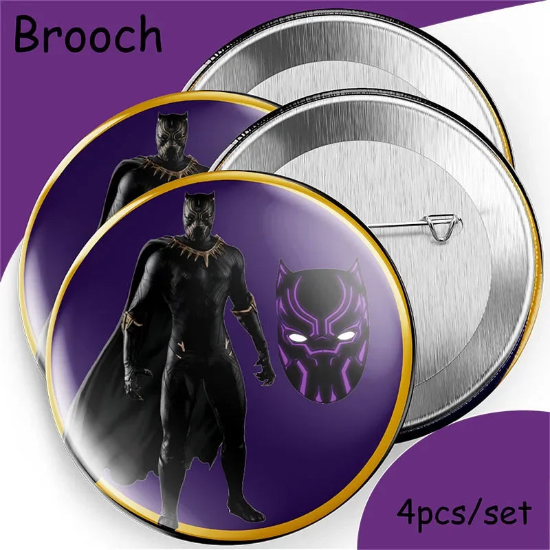 Hero Black Panther Cool Birthday Theme Favor Party Supplies Party Set Paper Cup Plate Gift Bag Banner Flag Baby Shower Supplies