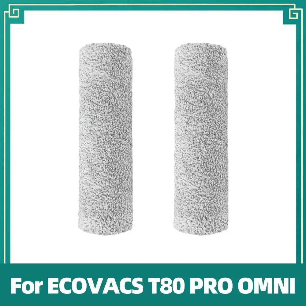 Compatible For ECOVACS T80 PRO OMNI / T80 OMNI Robot Vacuum Replacement Main Roller Mop Cloth Side Brush Dust Bag HEPA Filter