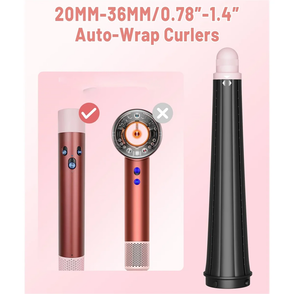 NEW 0.78-1.4inch Conical Long Barrels Attachment for Dyson Airwrap HS01 HS05 HS08 ,for Barrels Curl and Wave Curl Hair