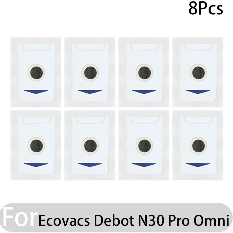 Compatible for Ecovacs Debot N30 Omni / N30 Pro Omni Robot Vacuum Accessories Main Side Brush Hepa Filter Rag Dust Bag Parts