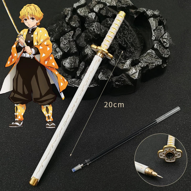 20cm  Anime Peripheral Neutral Pen/my Wife/Zenyi/moth/butterfly Blade Day Wheel Knife Stationery Signature Pen