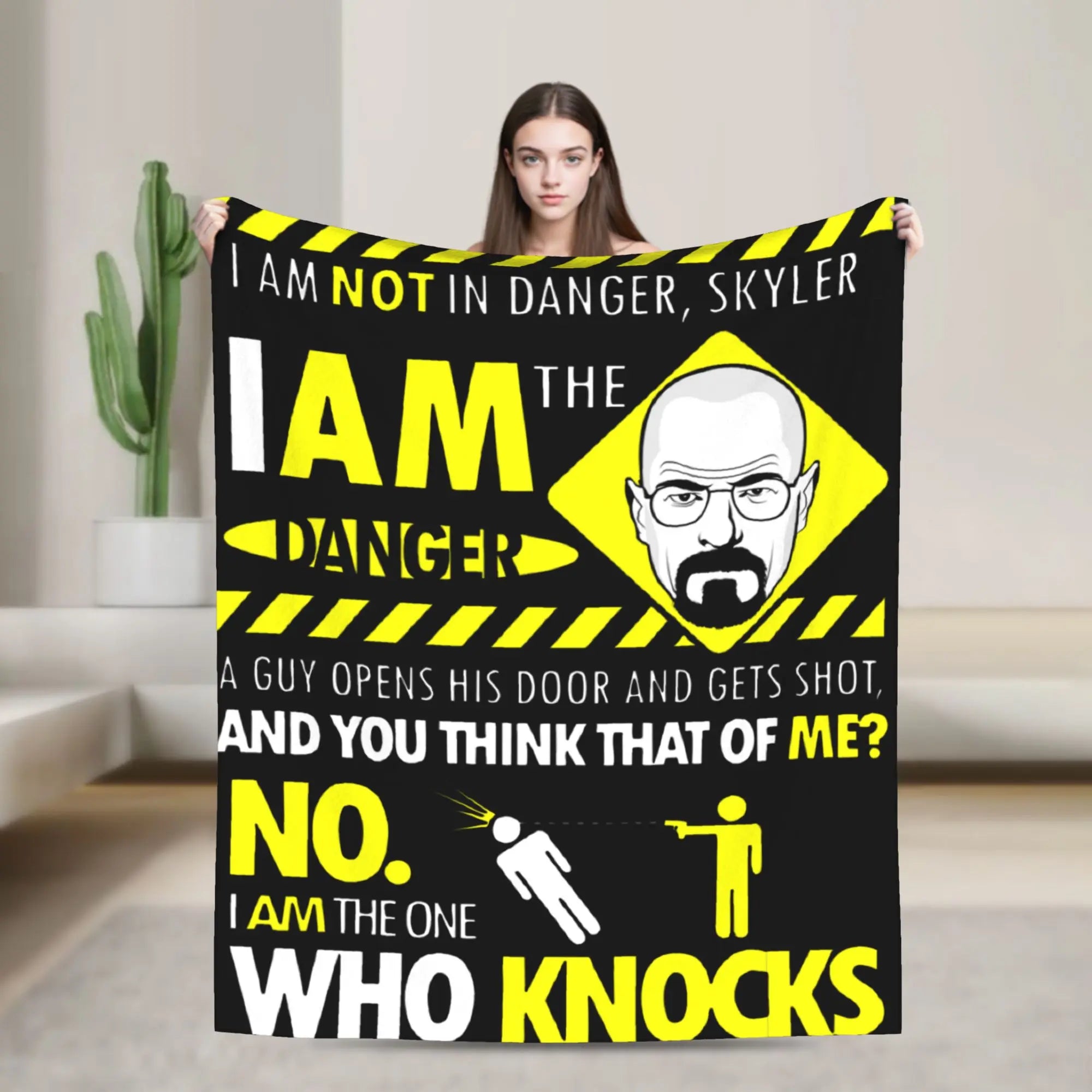 Breaking Bad Barrel Bee Blanket  Wool Novelty Soft Throw Blanket for Bed Sofa Autumn/Winter