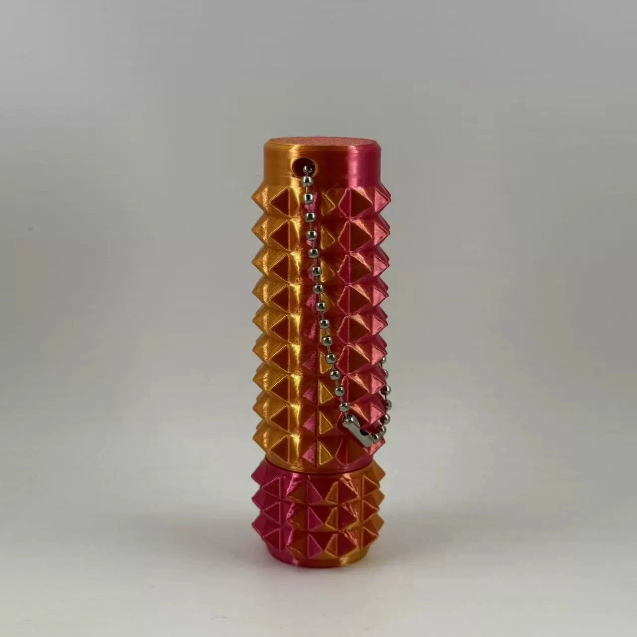 3D Printed Pain Stim Fidget Toy Portable With Keychan Colorful 3d Pain Stimulation Decompression Office Novelty Toy Spike Roller