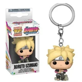Funko POP New NARUTO Jiraiya Kurama Sasuke Kakashi Madara Sasuke Uchiha Kawaki Boruto Pocket Pop Keychain Model Toys Gifts