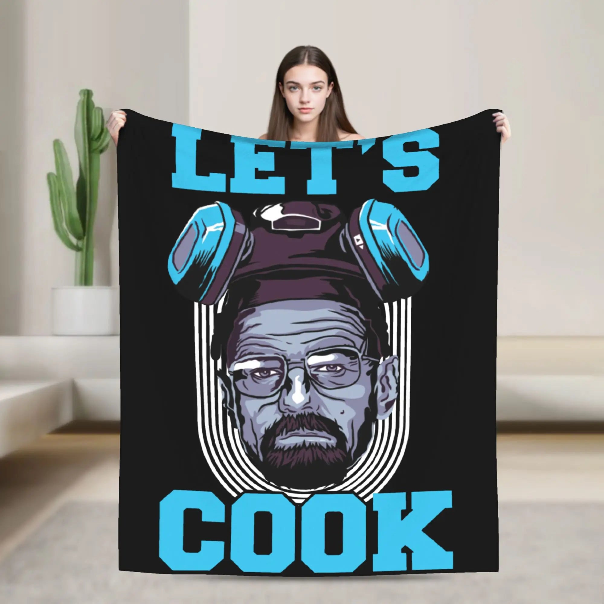 Bryan Cranston Blanket Breaking Bad Walter White Plush Novelty Warm Throw Blanket for Bed Sofa  Winter