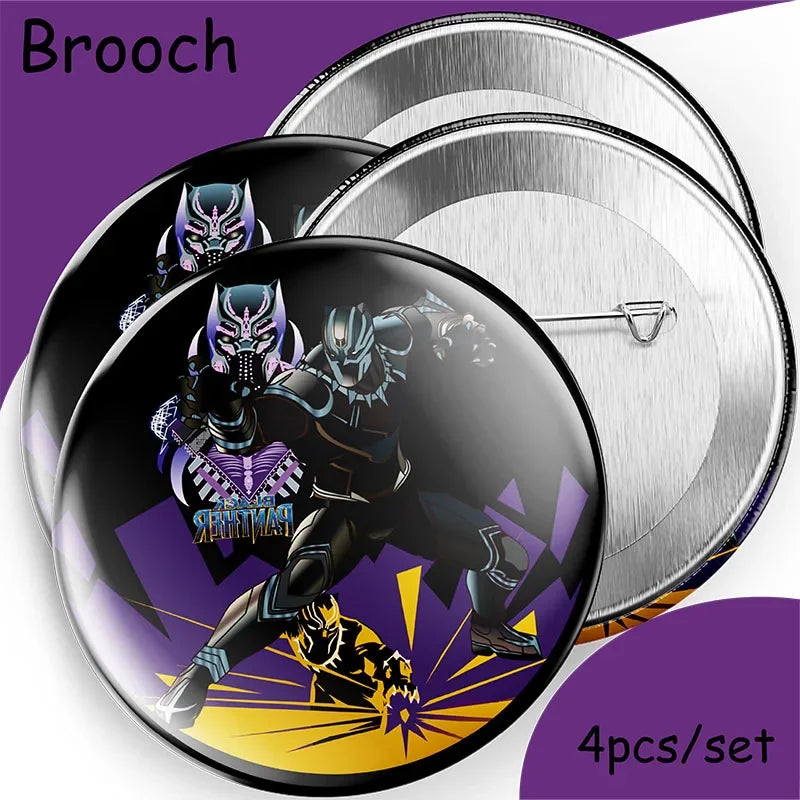 Hero Black Panther Cool Birthday Theme Favor Party Supplies Party Set Paper Cup Plate Gift Bag Banner Flag Baby Shower Supplies