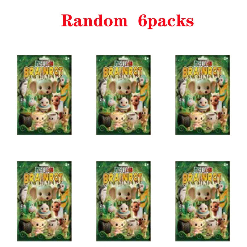24PCS Blind Pack Italian Brainrot TungTungTung Sahur Tralalelo Tralala Q Version Figure Ornament Desktop Decoration Surprise Toy
