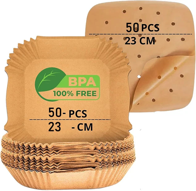 Air Fryer Disposable Paper Liner For Cosori ninja  Square/Round Nonstick Parchment Baking Oven Paper Kitchen Accessories