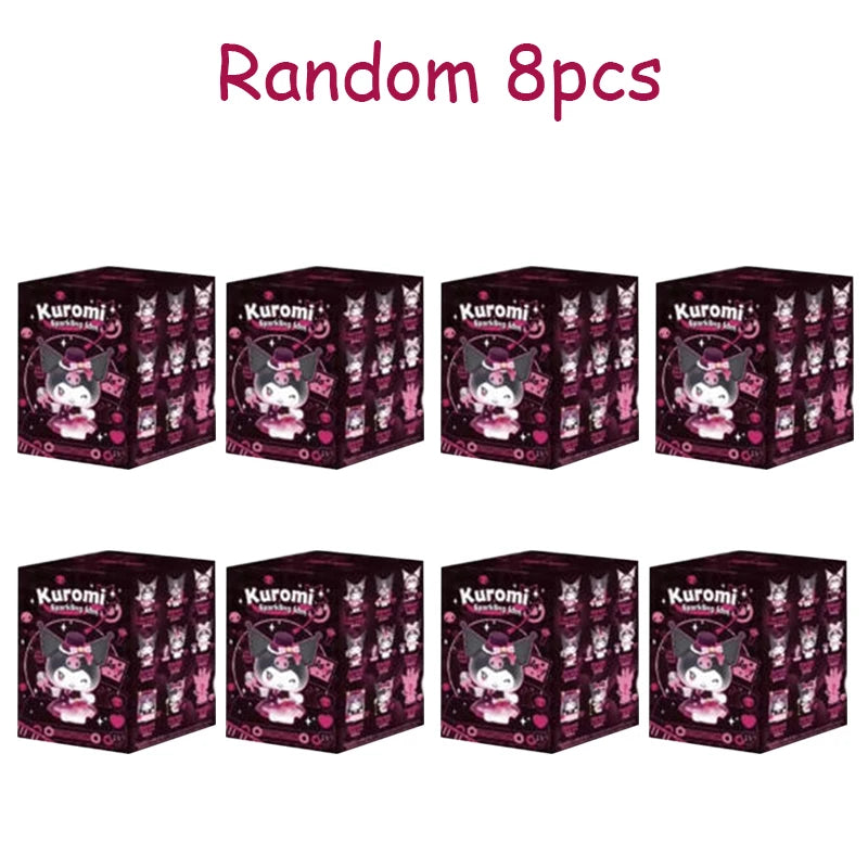 2026 New Sanrio Kuromi Sparkling Idol Series Blind Box Cute Coolomey Decoration Anime Idol Ornament Table Doll Toy Christmas Gif