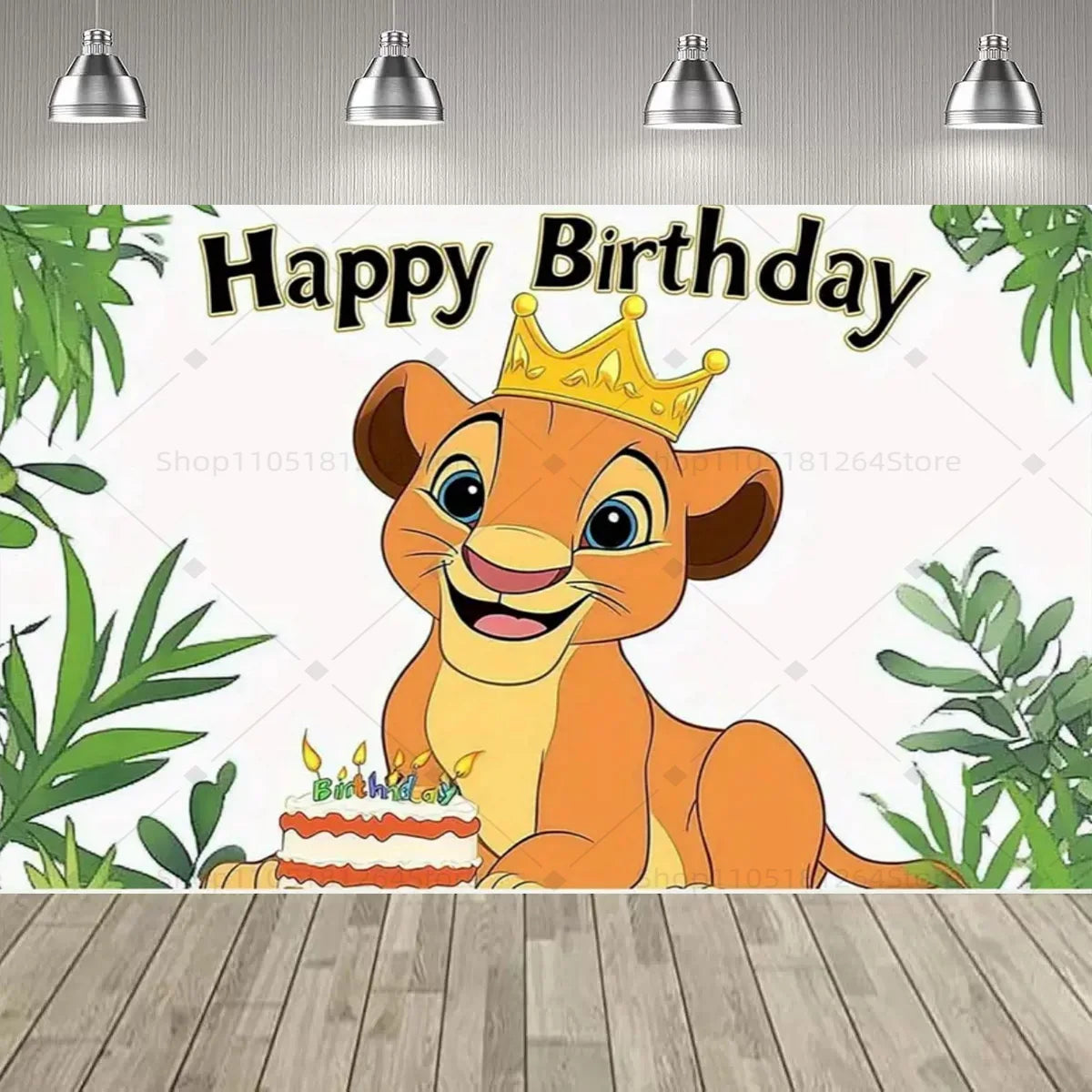 Disney Lion king Simba Party Decoration Backdrop Lion king Jungle Animals Birthday Party Supplies Decor Banner Baby Baptism Gift