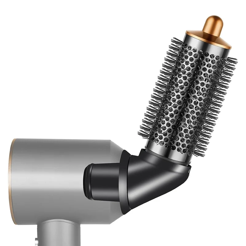 A21F-Round Brush Attachment For Dyson Airwrap With Adaptor For Dyson Hair Dryer Accessories, Round Volumizing Brush