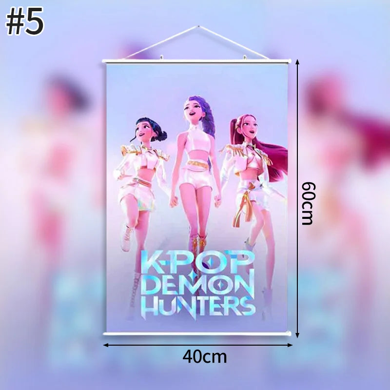 Demon Hunters Birthday Balloons Huntrix Birthday Kpop Warriors Balloons Birthday Backdrop Cloth Kpop Birthday Decor Accessiories