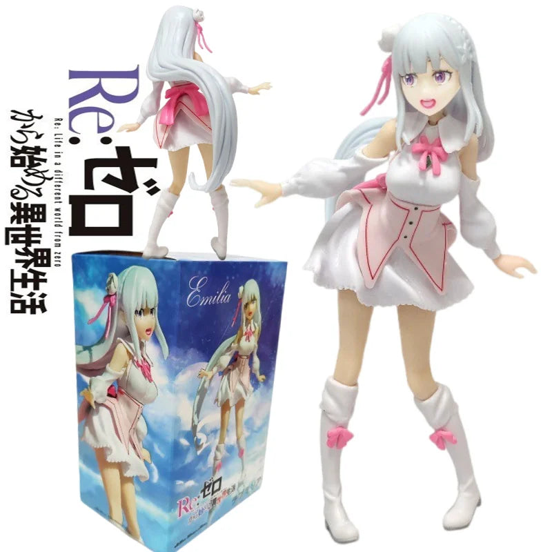 17CM Anime Re:Life in a different world from zero Anime Figure Emilia Kawaii PVC Model Collection Model Toys For Festival Gifts