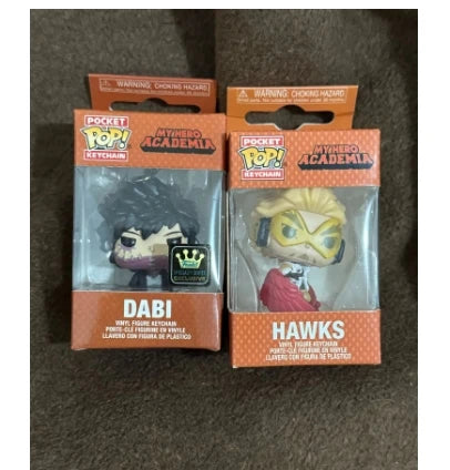 Funko POP Keychain My Hero Academia Himiko Toga Kurogiri Twice Hatsume Shigaraki Deku Bakugo Togata Dabi Midoriya Jiro Toys