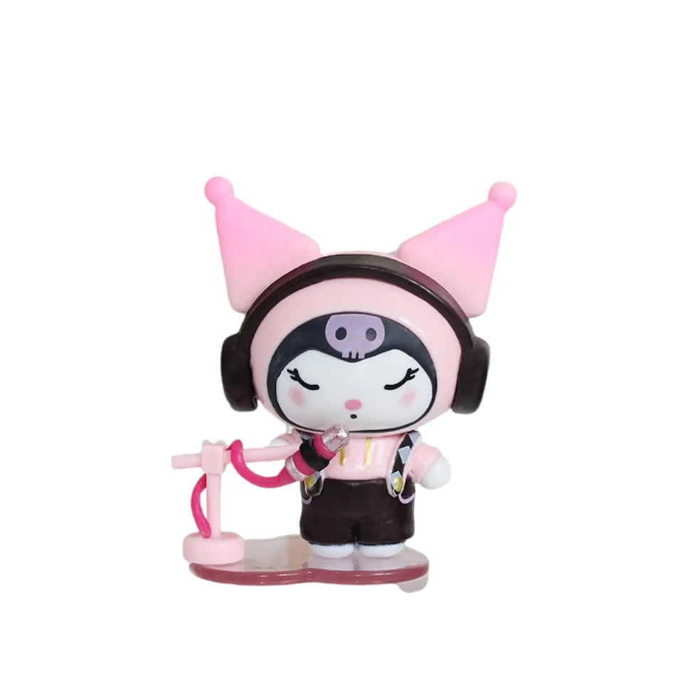 2026 New Sanrio Kuromi Sparkling Idol Series Blind Box Cute Coolomey Decoration Anime Idol Ornament Table Doll Toy Christmas Gif