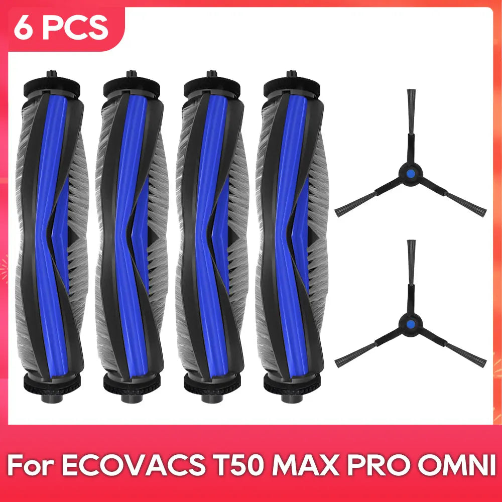 Compatible For ( ECOVACS T50 MAX PRO OMNI ) Replacement Parts Accessories Main Side Brush Mop Cloth Dust Bag Hepa Filter