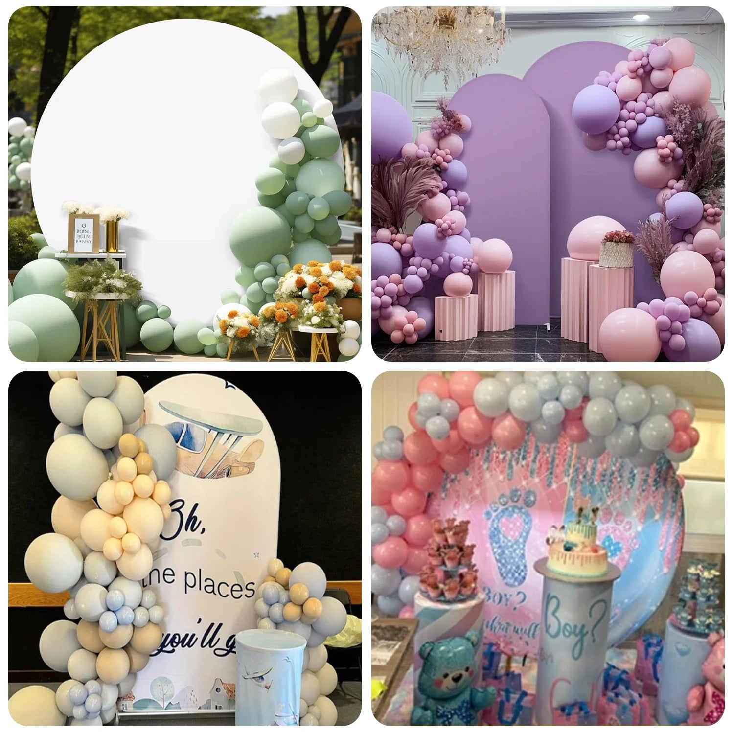 Arch Gabby Dollhouse Theme Background Kids Birthday Party Backdrop Polyester Arch Banner Photography Props