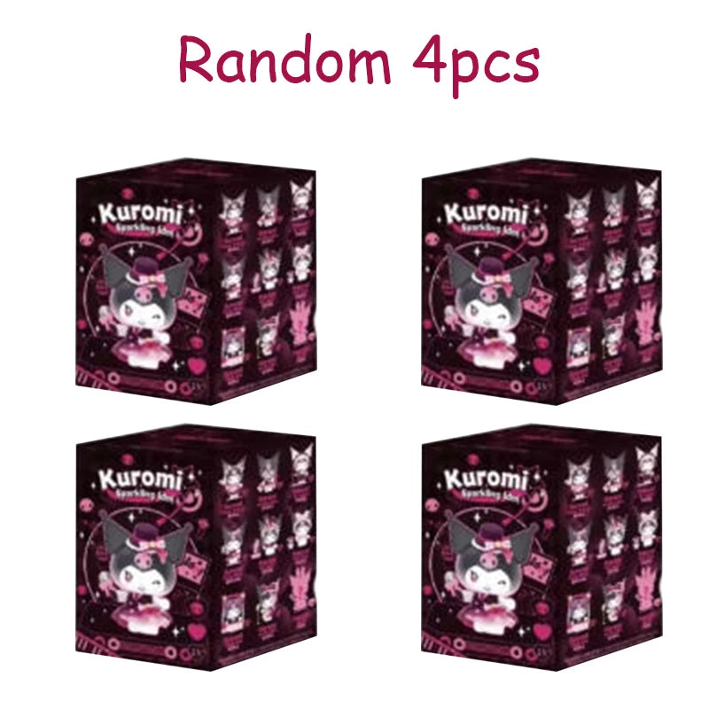 2026 New Sanrio Kuromi Sparkling Idol Series Blind Box Cute Coolomey Decoration Anime Idol Ornament Table Doll Toy Christmas Gif