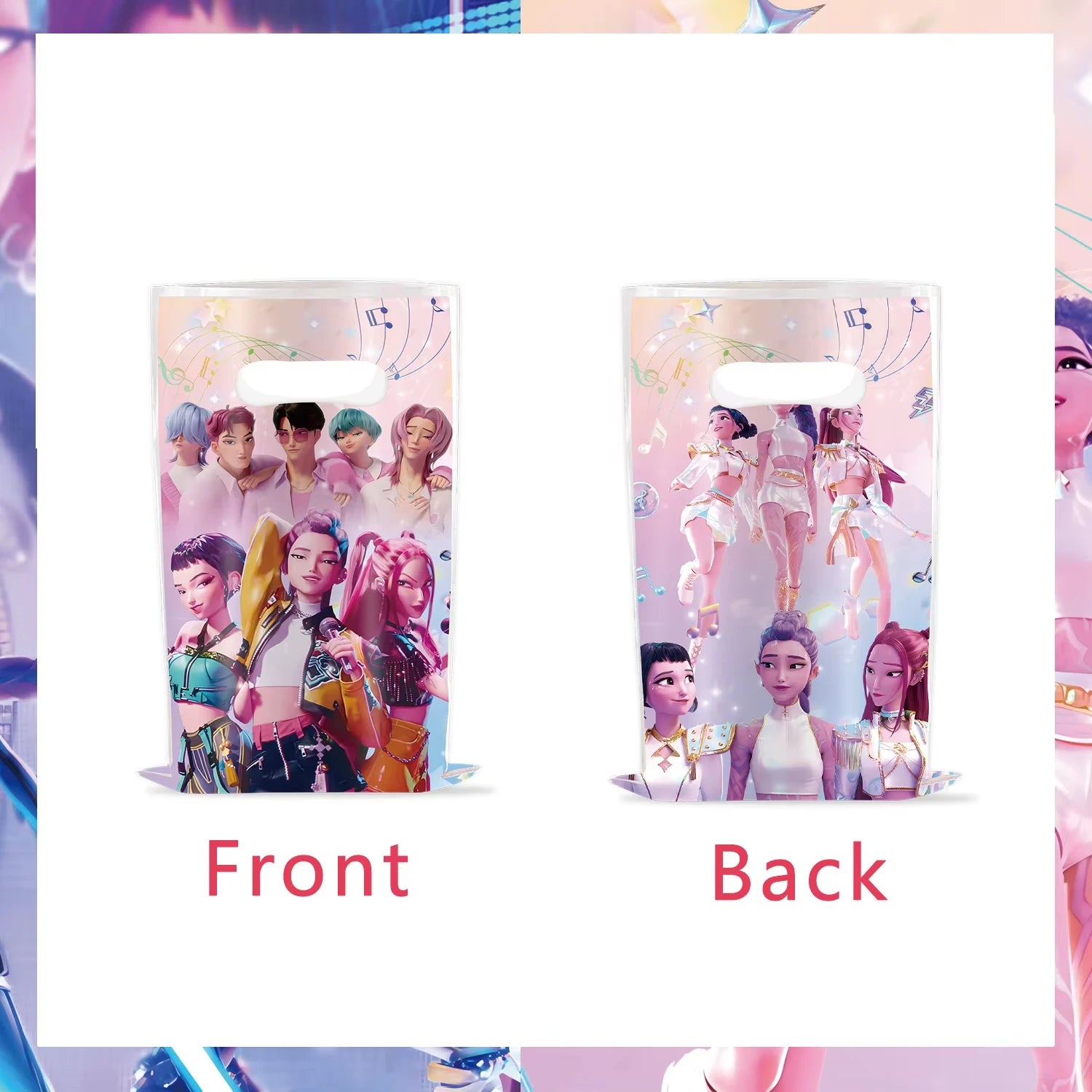 Demon Hunter Birthday Party Supplies Favors Kids Surprise Goody Bags Fillers Balloons Banner for Girls K-pop Anime Cosplay Party