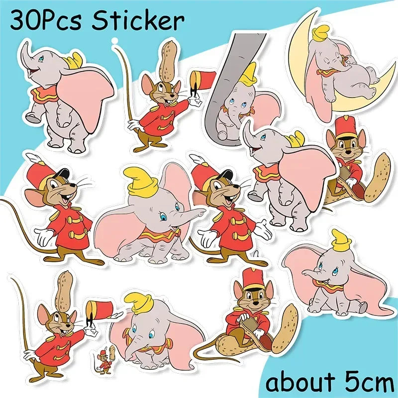 Dumbo Cute Birthday Party Decorations Tableware Kids  Cups Plates Tablewares Set Baby Shower Party Supplies for Children's Day