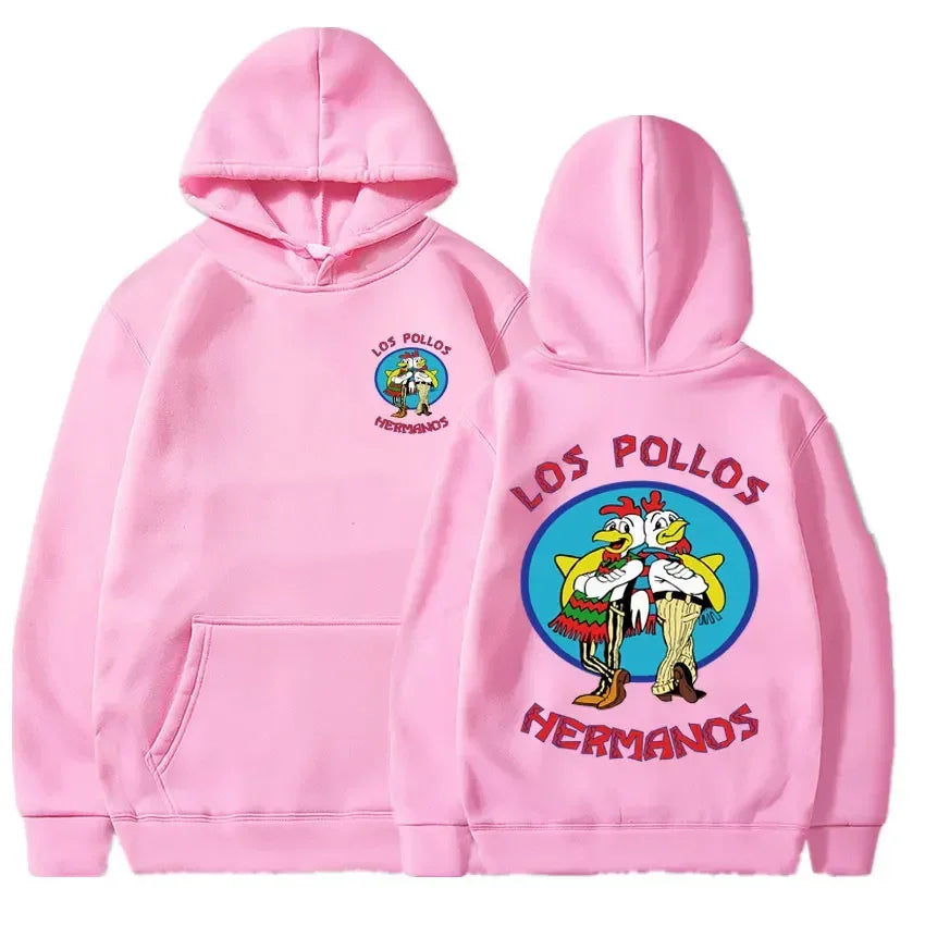 Breaking Bad Hoodie Los Pollos Hermanos Chicken Brothers Print Tracksuit Men Women Fashion Autumn Winter Fleece Loose Sweatshirt
