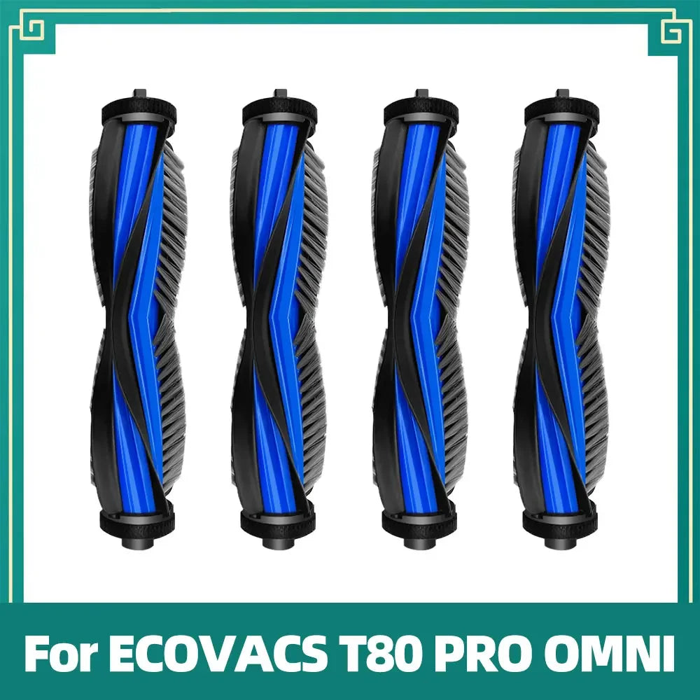 Compatible For ECOVACS T80 PRO OMNI / T80 OMNI Robot Vacuum Replacement Main Roller Mop Cloth Side Brush Dust Bag HEPA Filter
