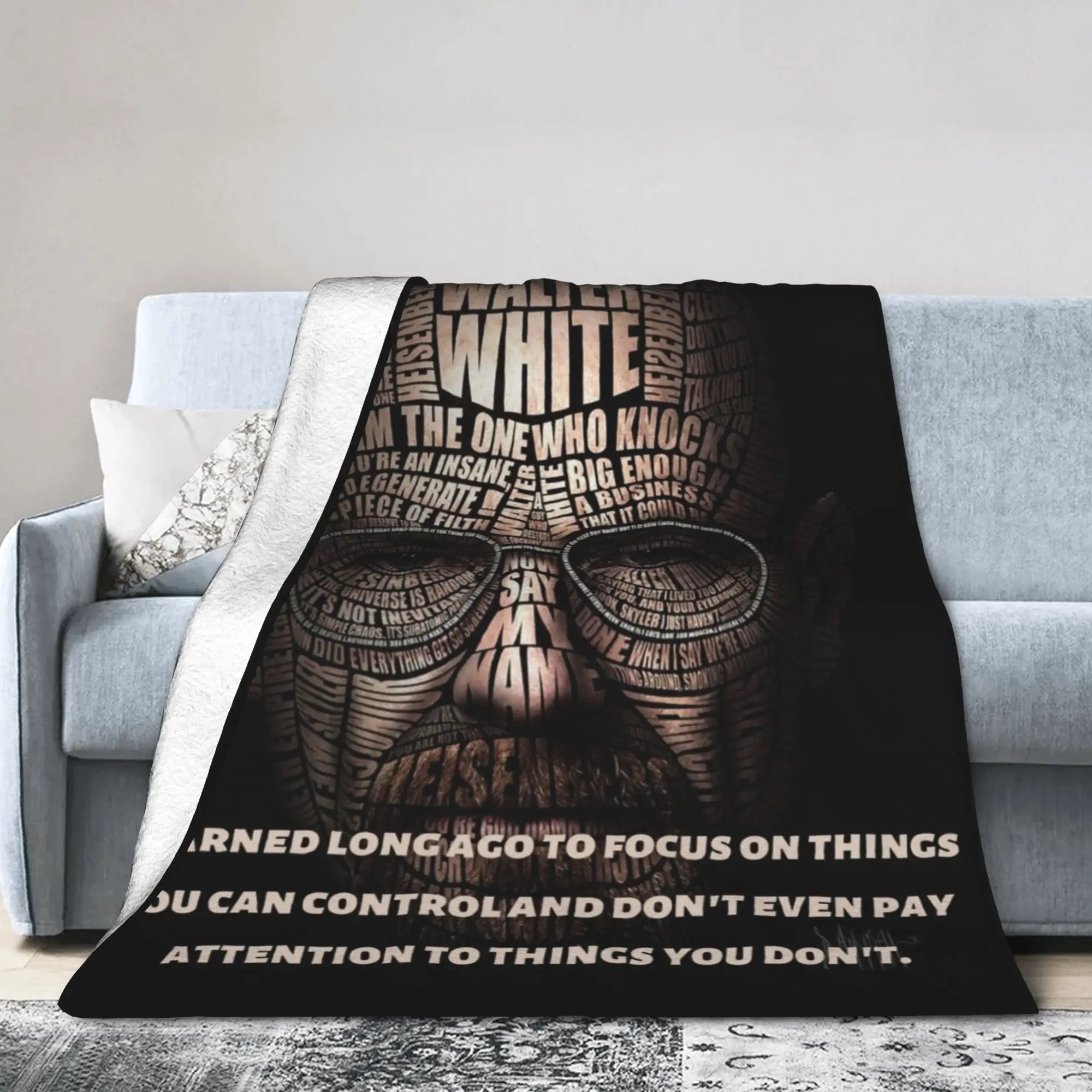 Bryan Cranston Blanket Breaking Bad Walter White Plush Novelty Warm Throw Blanket for Bed Sofa  Winter