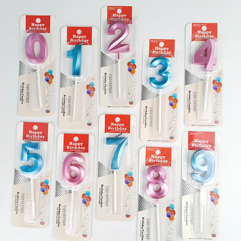 Birthday Digital Candle Opera House Digital Candles Birthday Cake Decoration Party Blue Pink Creative Candles