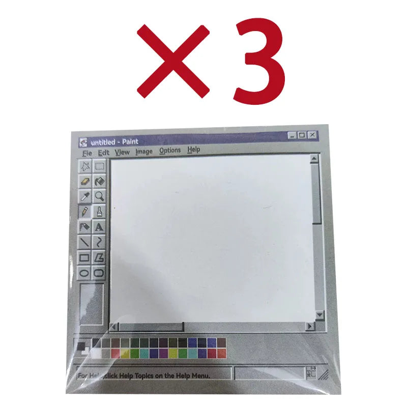50-150 Sheets Vintage Computer Drawing Sticky Notes Ideal For office worker & student Use,Durable Adhesive Notes, Sticky Notes