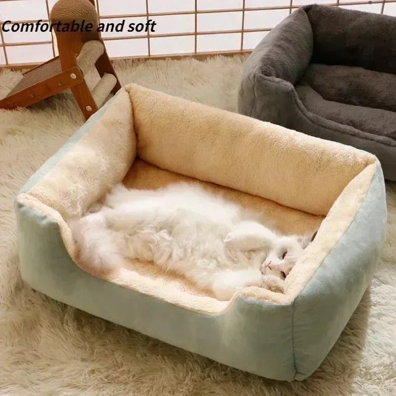 Bed For Cat Pet Products Cushions Kitten Good Comfortable Dog House Supplies Things Accessory Basket Warm House Beds For Winter